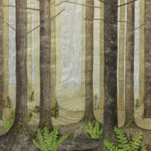 A Walk in the Forest art quilt by Karen Lane
